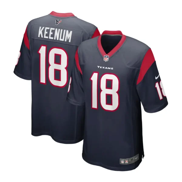 Case Keenum Jersey Navy 