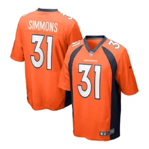 Justin Simmons Jersey Orange 