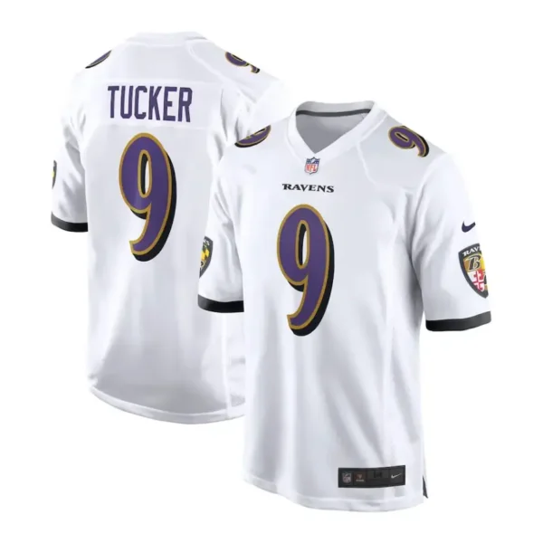 Justin Tucker Jersey White