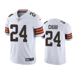 Nick Chubb Jersey Vapor White