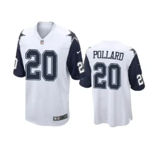 Tony Pollard Jersey White Game